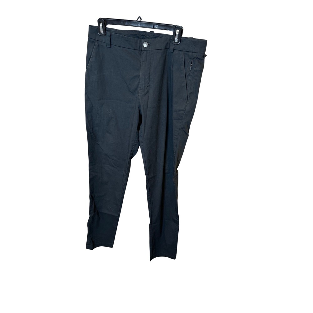 Lululemon Commission Slim Fit Pant‎ Mens 32 Dark Grey Black Technical Chino Pant